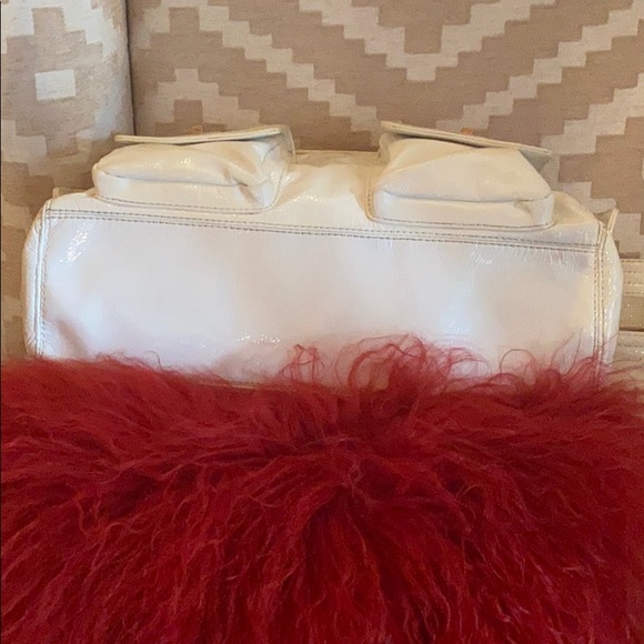 KOOBA Vintage White Patent Leather Satchel - Picture 4 of 15